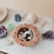 Assorted Crystals over a Marble Top Table